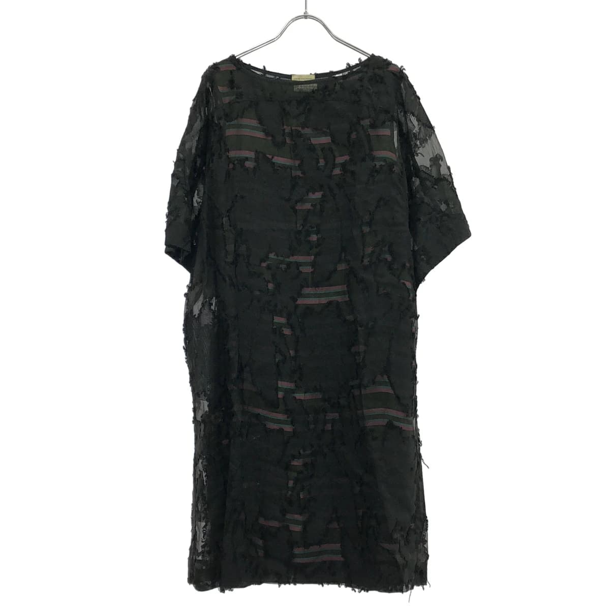 DRIES VAN NOTEN ドリスヴァンノッテン 15SS マルチボーダー コンビネーションシアードレスワンピース