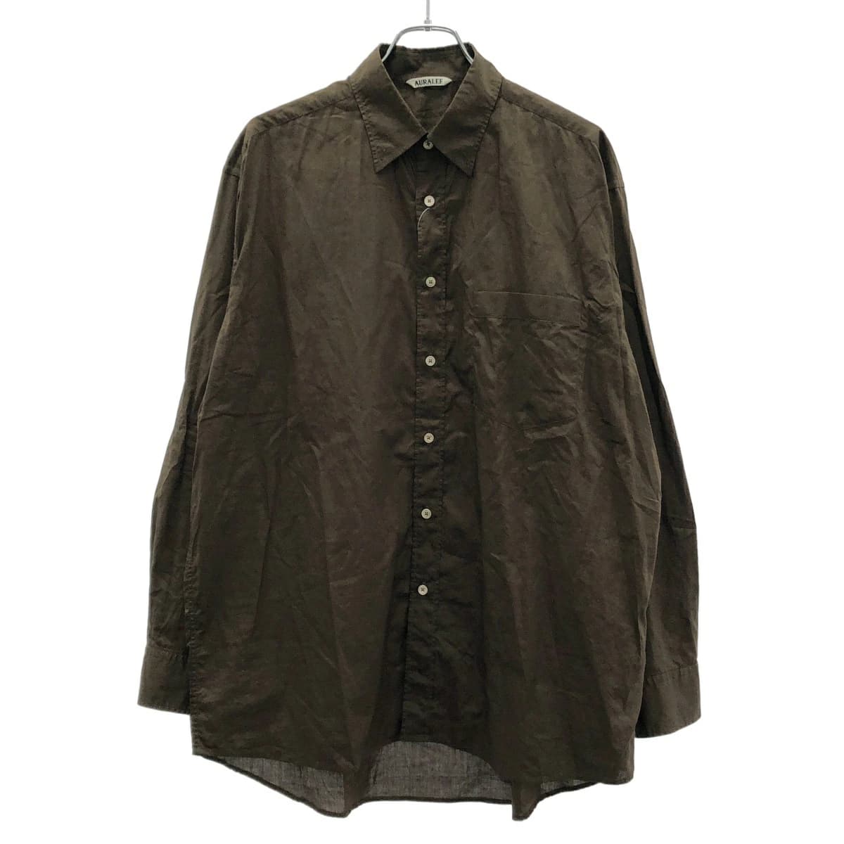 AURALEE オーラリー 25SS WASHED FINX TYPEWRITER BUTTON DOWN SHIRT シャツ