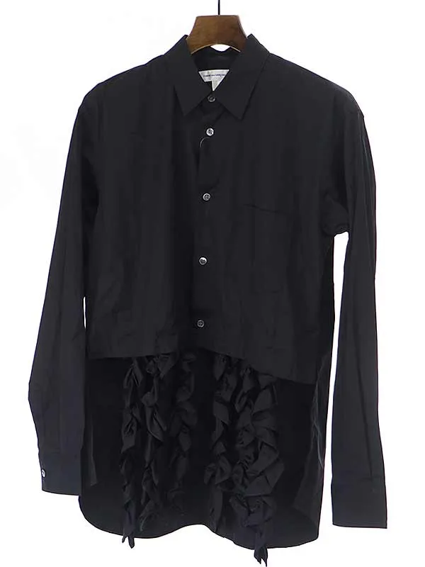 COMME des GARCONS コムデギャルソン シャツ 22SS フリルデザインアシンメトリーシャツ
