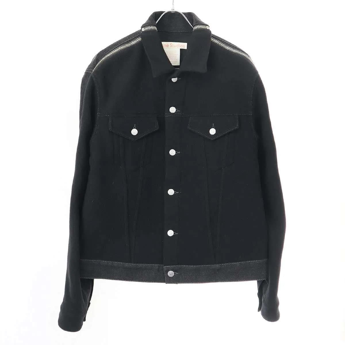 Acne Studios アクネストゥディオズ 21AW デニムウール コンビネーションジッパージャケット PS-WN-OUTW00002
