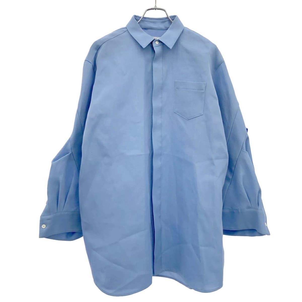 sacai サカイ 23SS Double-Faced Silk Cotton Dress ダブルフェイス シルクコットン ドレス シャツ 23-06687