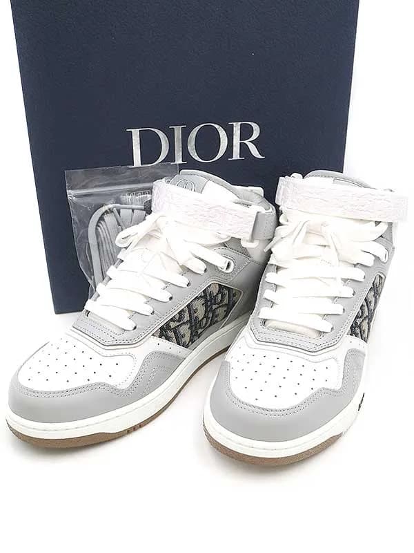 Dior HOMME ディオール B27 HT CALF OBLIQUE JAC ミッドトップオブリークスニーカー