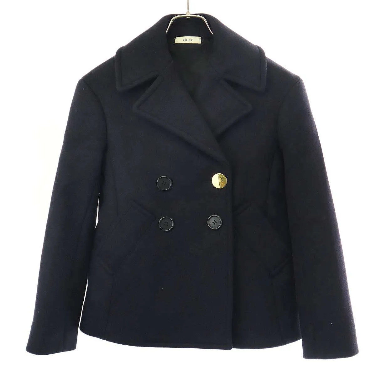 CELINE セリーヌ by Phoebe Philo 15AW メルトンウールショートPコート