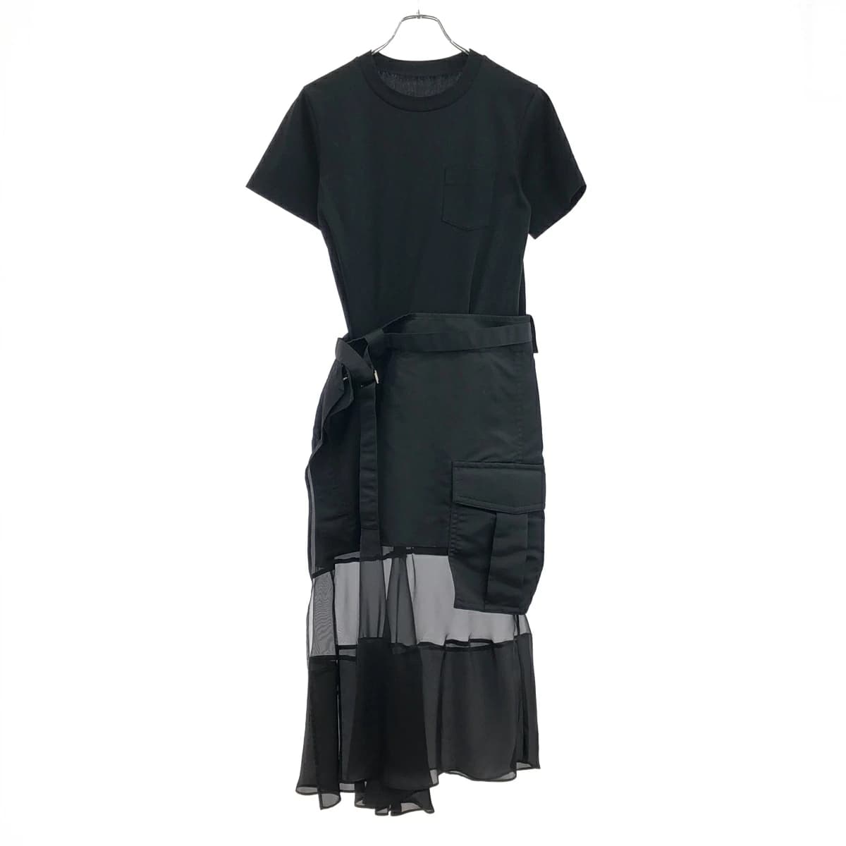 sacai サカイ 24SS Cotton Jersey Dress コンビネーションドレスワンピース 24-07310