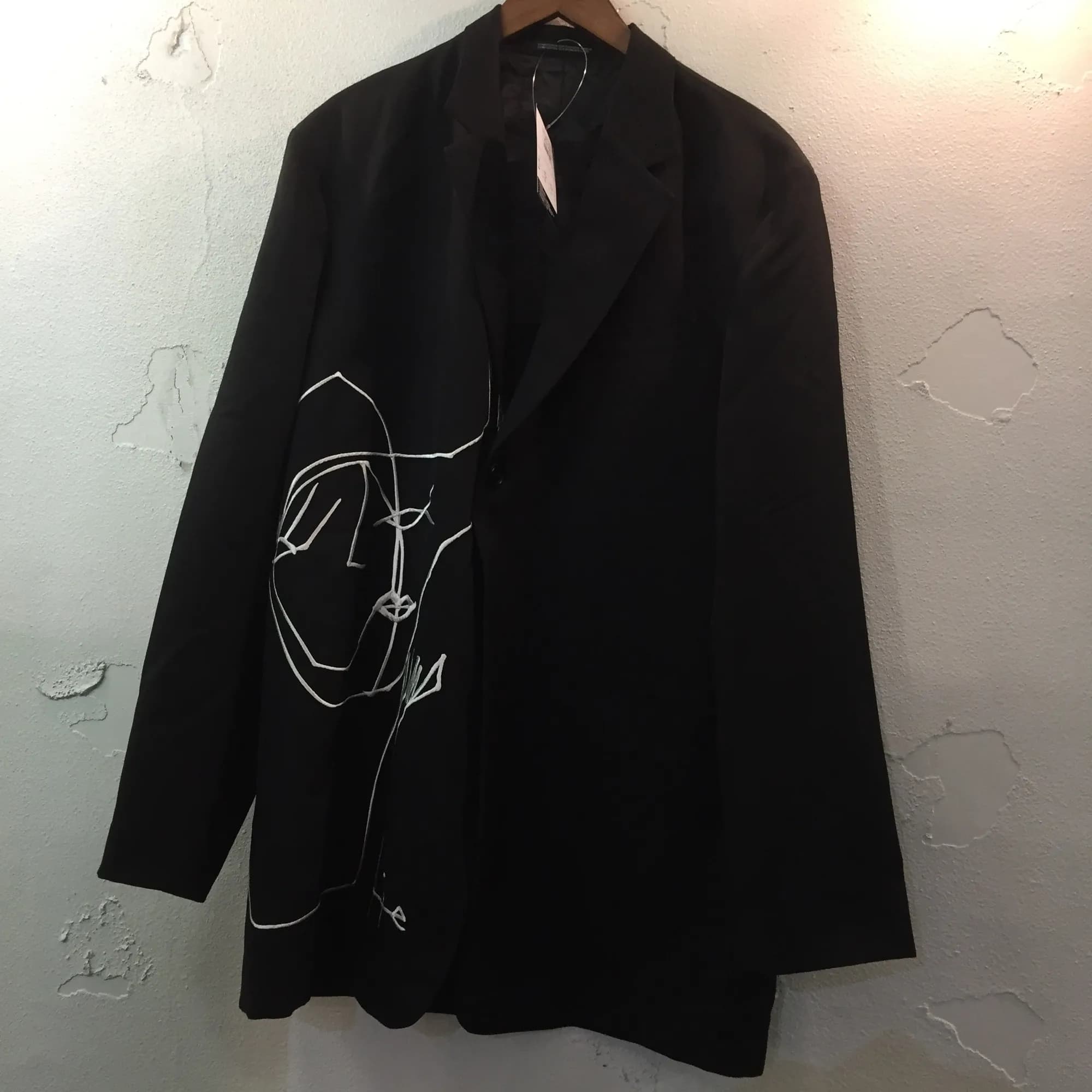 Yohji Yamamoto Yohji Yamamoto POUR HOMME 16AW rie刺繍ウールギャバジャケット 2