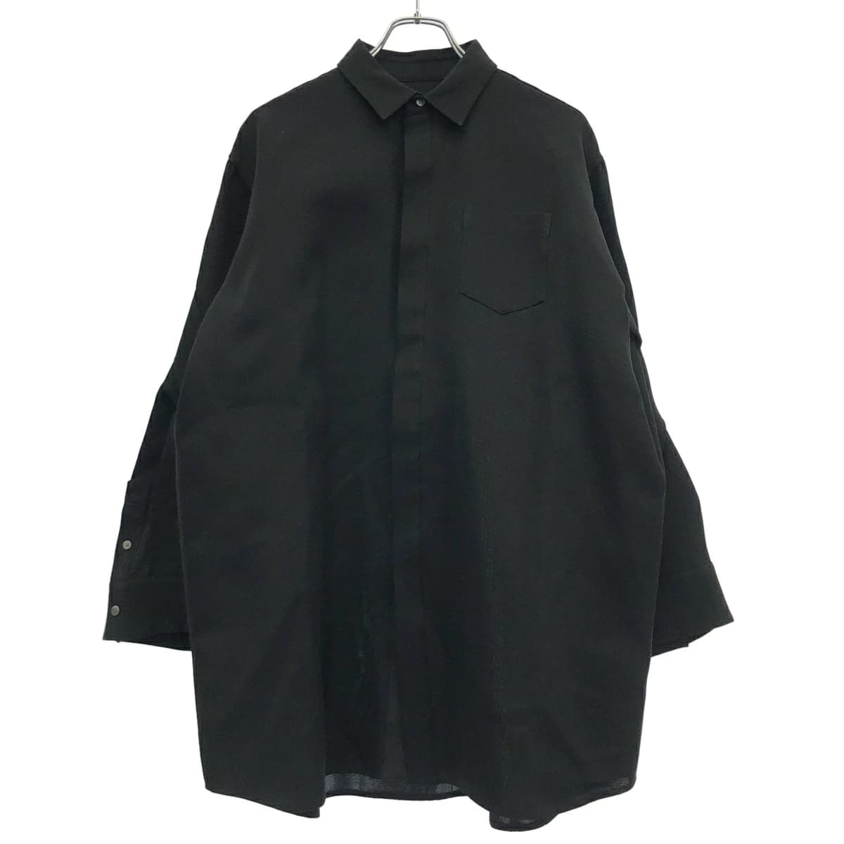 sacai サカイ 23SS Double-Faced Silk Cotton Dress ダブルフェイスシルクコットンシャツドレス 23-06687