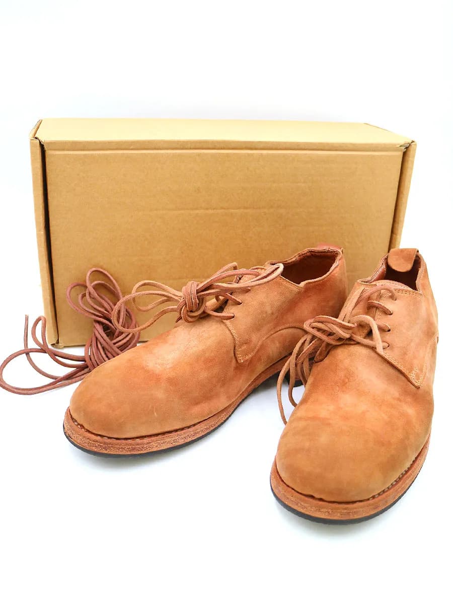 GUIDI グイディ 1907 Vacchetta Reverse Used ユーズド加工スエードレザーシューズ