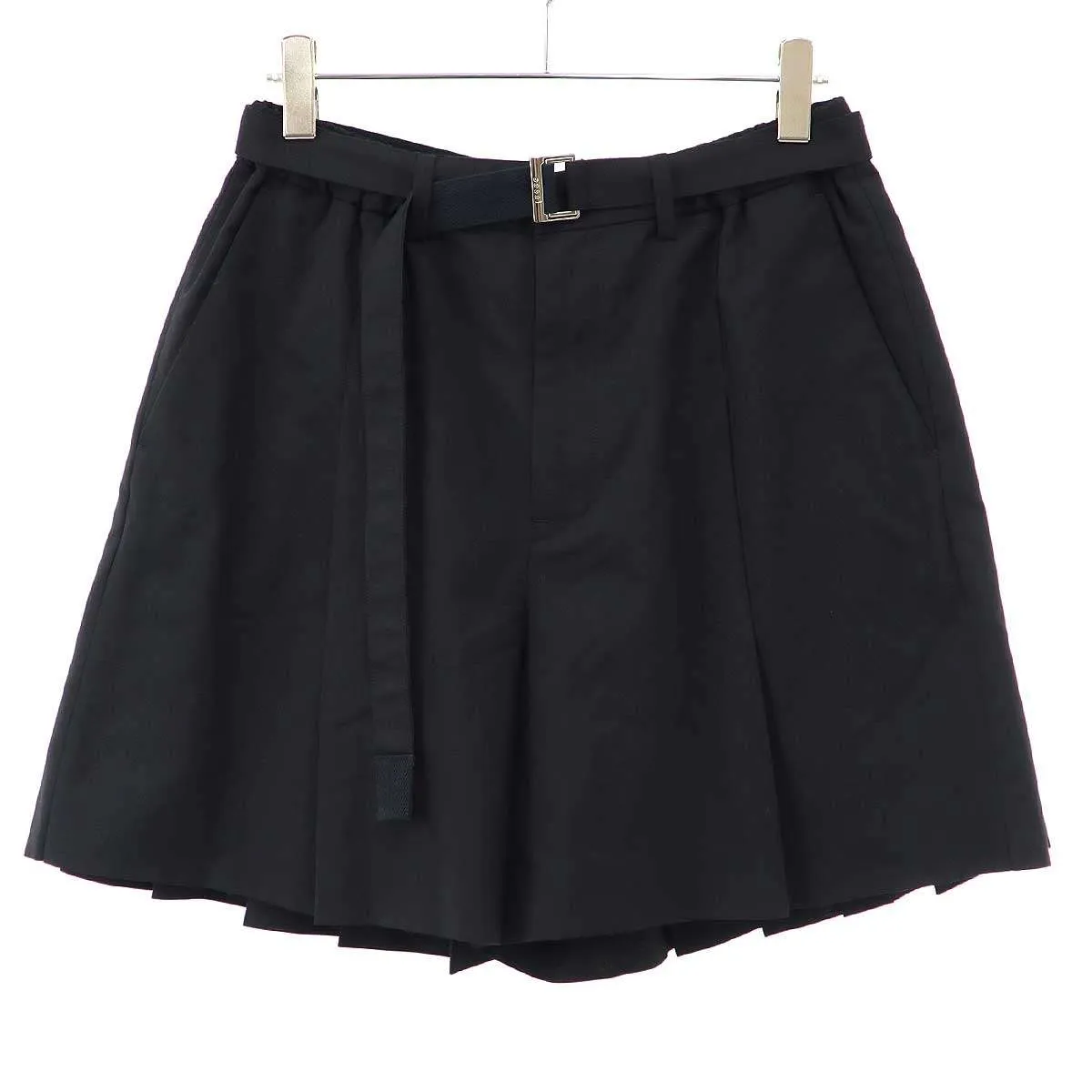 sacai サカイ 24SS Suiting Shorts ベルテッドワイドショートパンツ 24-03278M