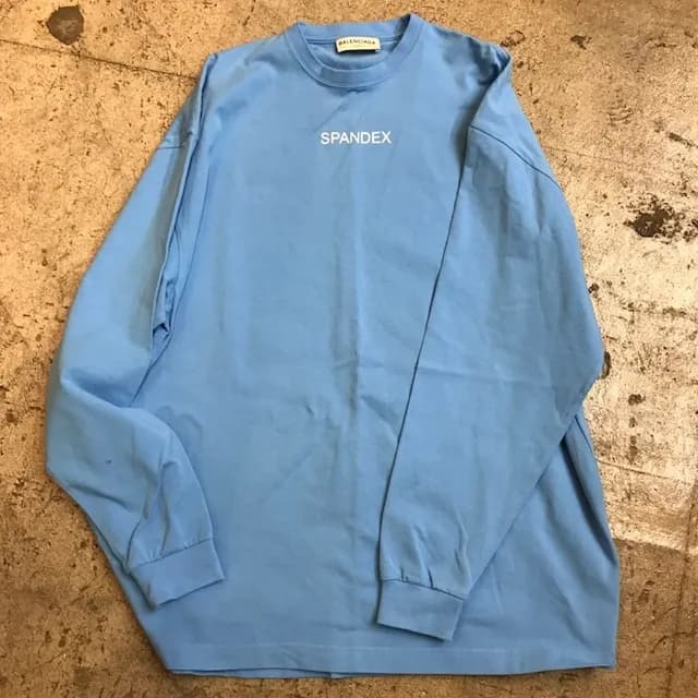 BALENCIAGA BALENCIAGA 17SS SPANDEX ストレッチロングスリーブTシャツ