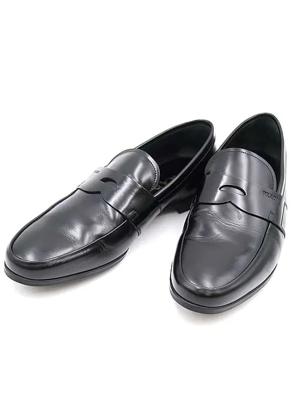 PRADA プラダ レザーローファーシューズ