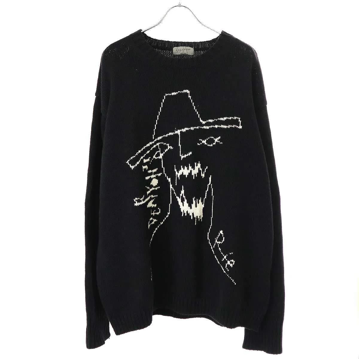 Yohji Yamamoto ヨウジヤマモト プールオム 16AW 宮沢りえ コットンジャガードニットセーター
