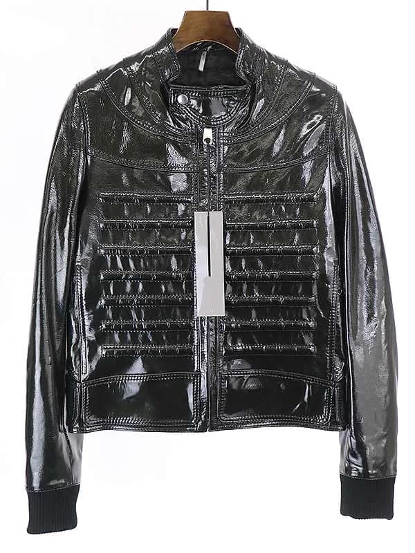 Dior HOMME ディオールオム 08AW パテントレザーナポレオンブルゾン