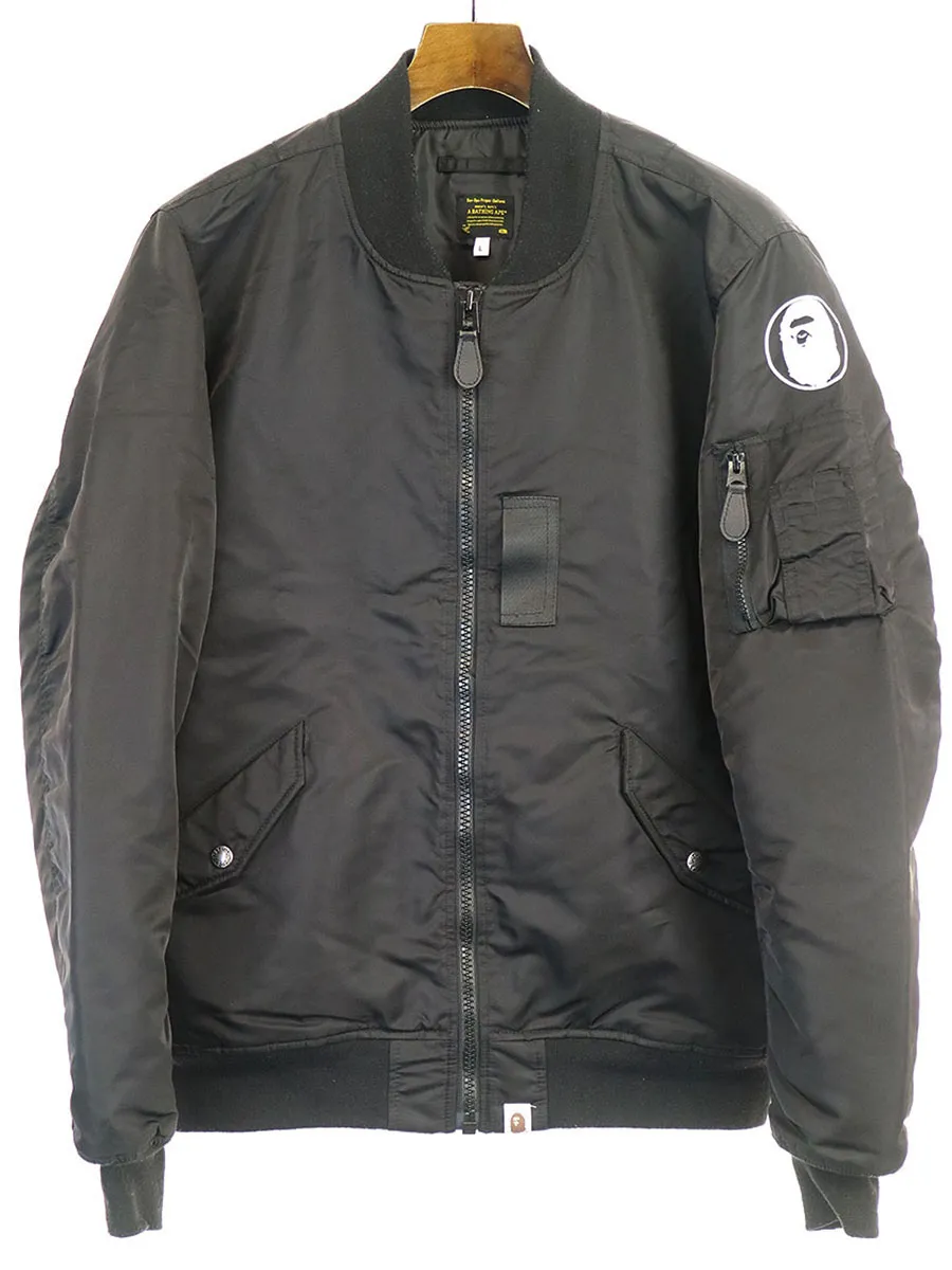 A BATHING APE ア ベイシング エイプ 中綿フライトボンバージャケット