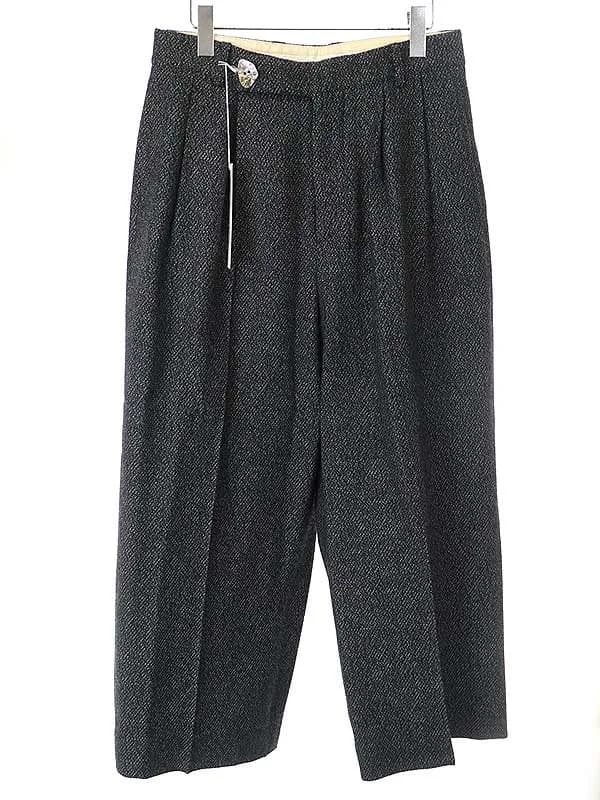 MASU エムエーエスユー 20AW MELANGE TWEED WIDE TROUSER ワイドトラウザーパンツ