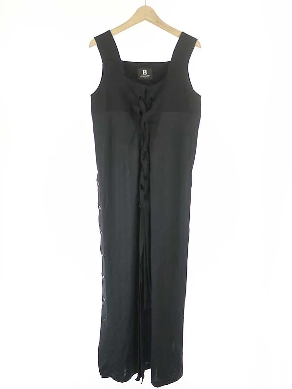 Yohji Yamamoto ビー ヨウジヤマモト 20SS SAMPLE サイドボタンノースリーブワンピース