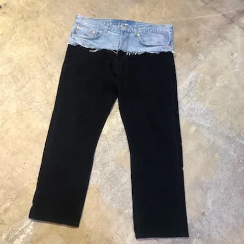VETEMENTS VETEMENTS x Levi's 19SS デニムドッキングコーデュロイパンツ