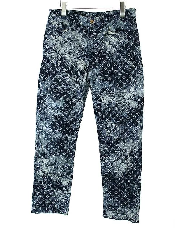 LOUIS VUITTON ルイヴィトン 21SS モノグラムタペストリーデニムパンツ