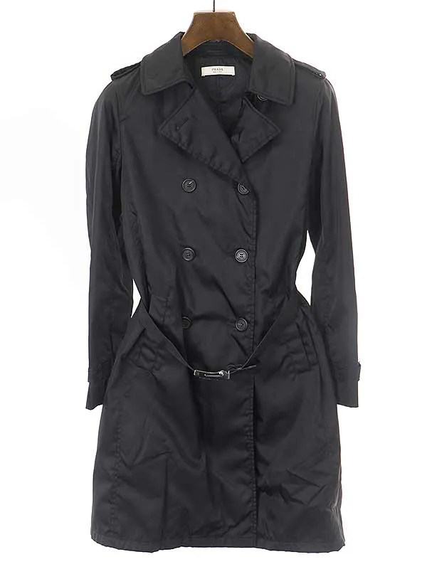 PRADA プラダ 07SS ベルト付きナイロントレンチコート