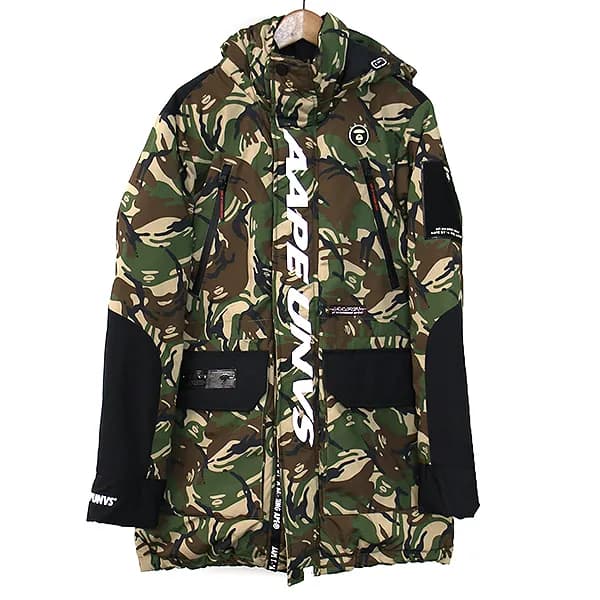 A BATHING APE エーエイプバイアベイシングエイプ N-3B カモフラ柄フライトダウンジャケット