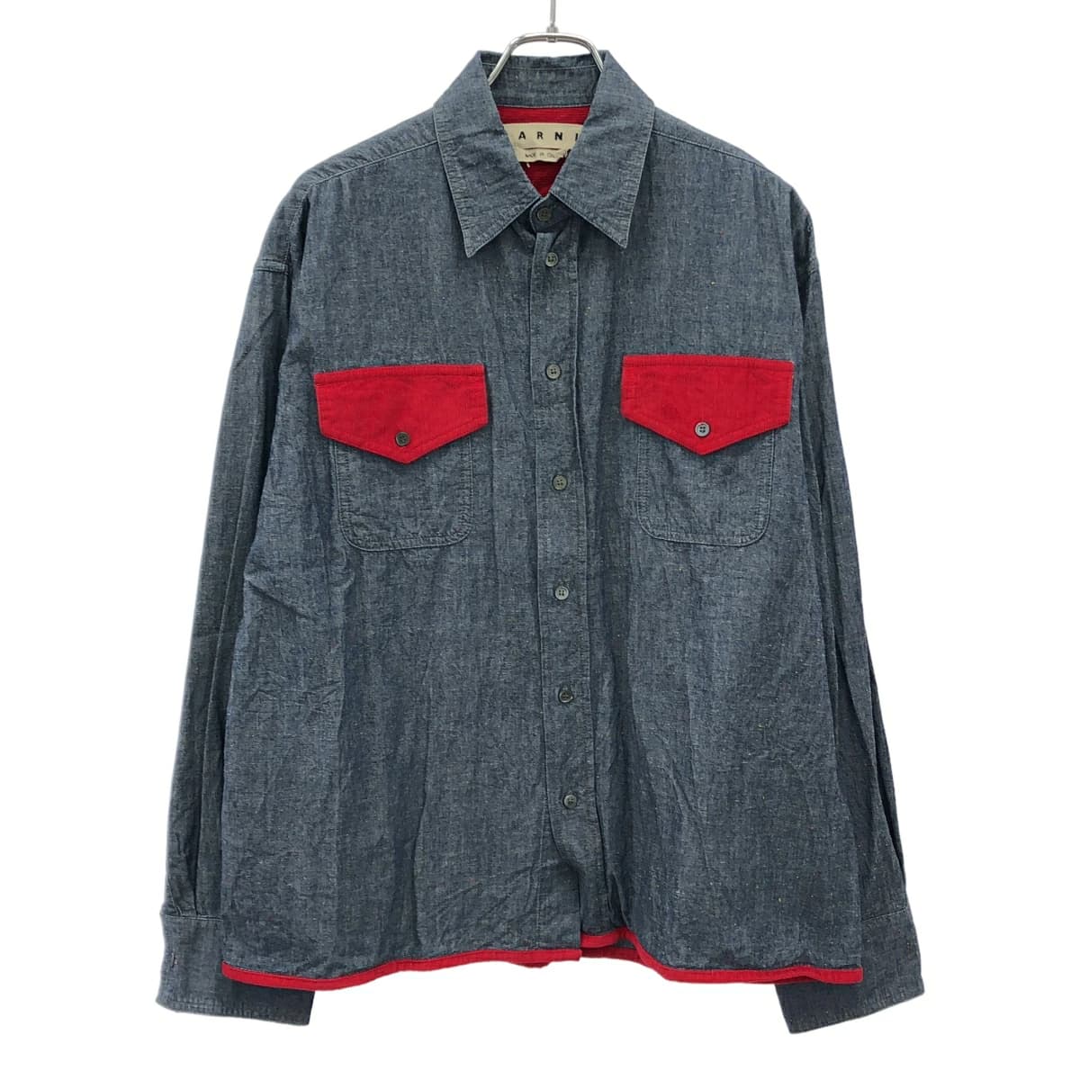MARNI マルニ 20SS コーデュロイ切替 ネップシャツ CUJU0003Q0