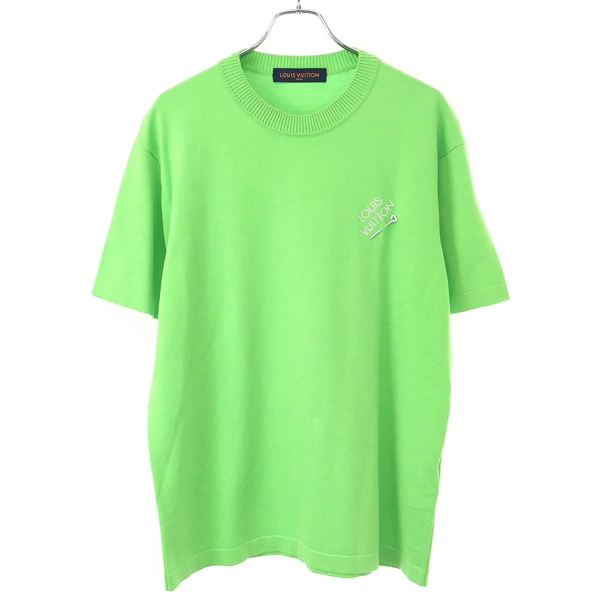 LOUIS VUITTON ルイヴィトン 22AW シグネチャーショートスリーブクルーネックニットTシャツ RM222Q JL4 HNN42W