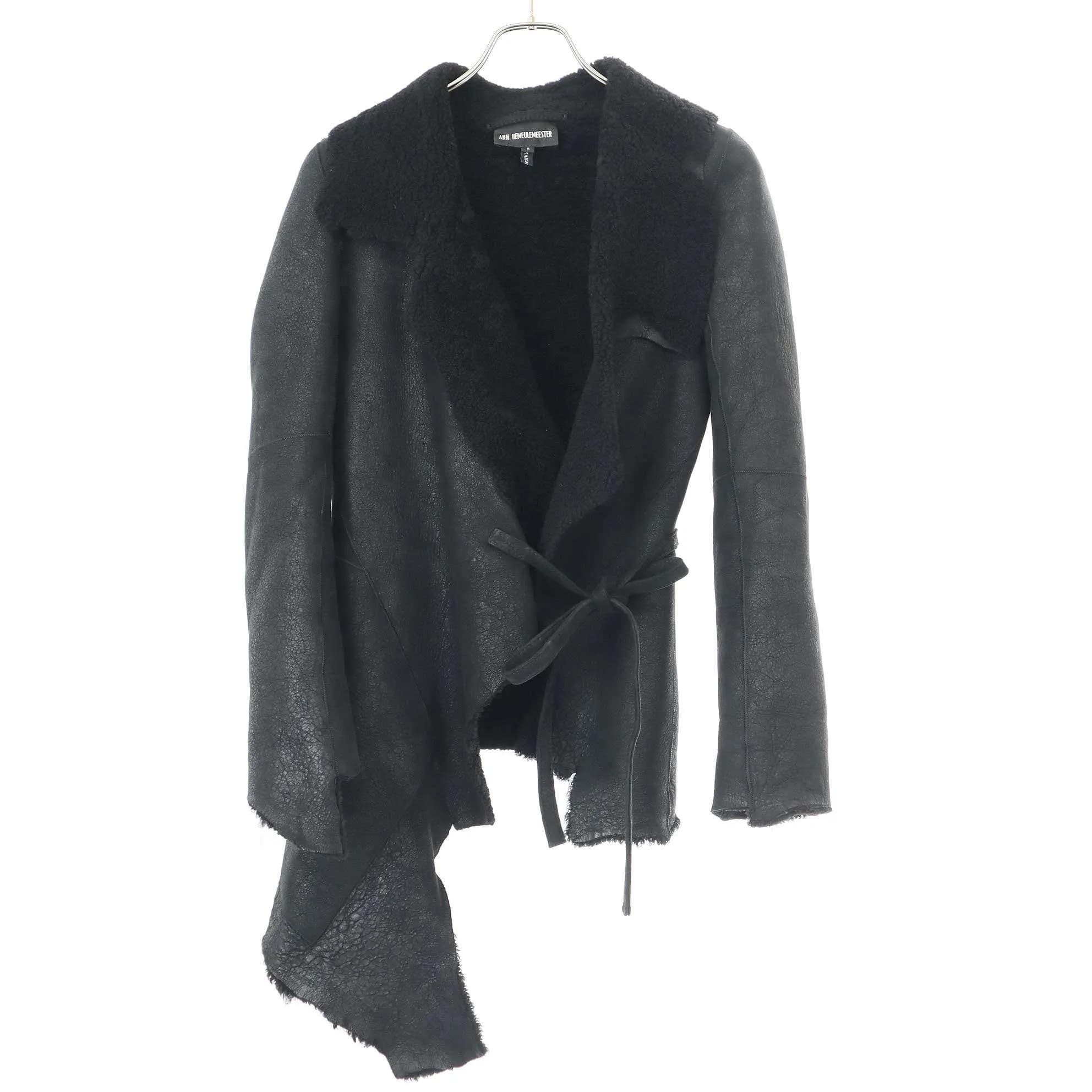 ANN DEMEULEMEESTER アンドゥムルメステール 18AW ムートンレザーコート