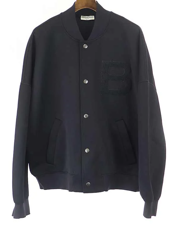 BALENCIAGA バレンシアガ 16AW Bワッペン付きスタジアムジャケット