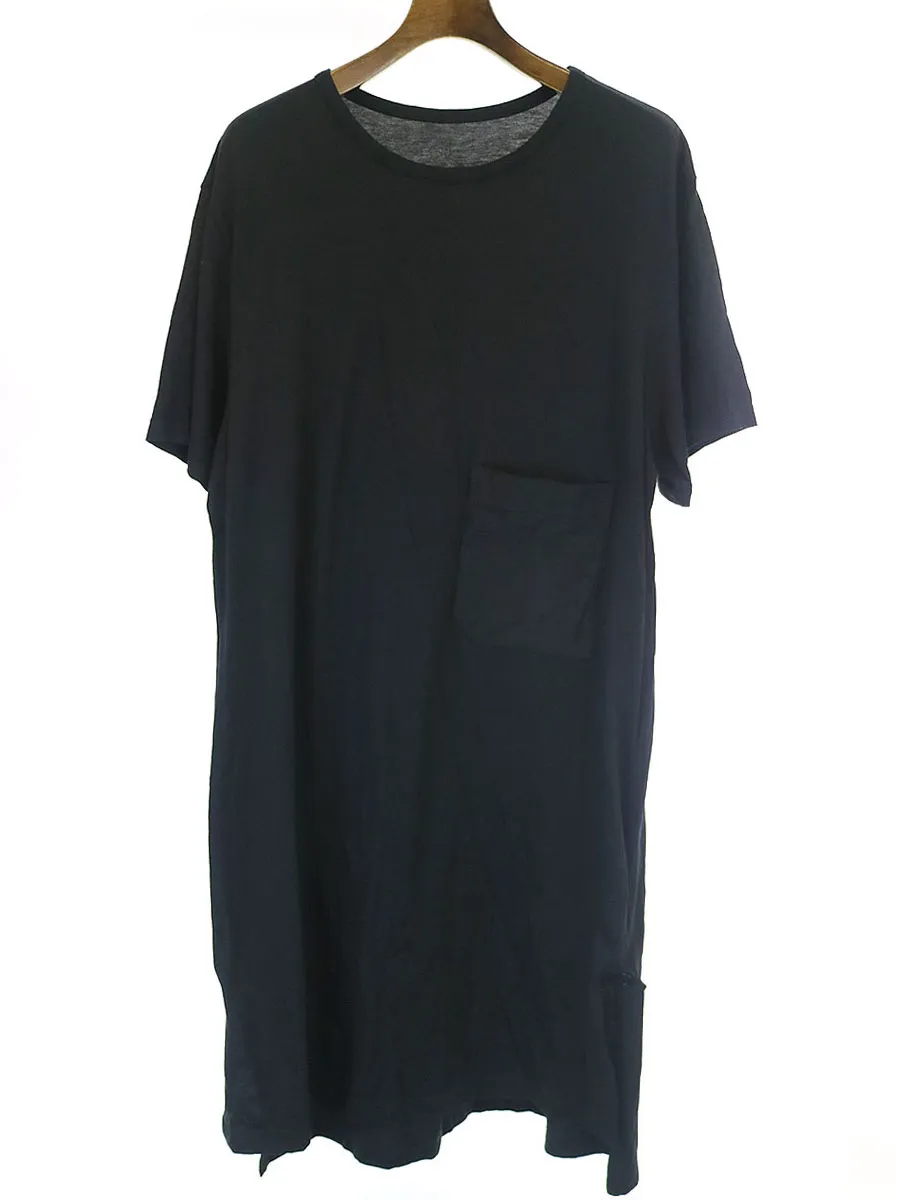 Yohji Yamamoto グラウンド ワイ 19SS モダール天竺ポケットロングTシャツ