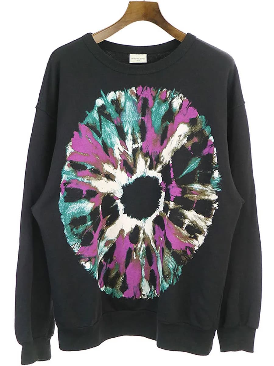 DRIES VAN NOTEN ドリスヴァンノッテン 19AW タイダイプリントオーバーサイズスウェットトレーナー