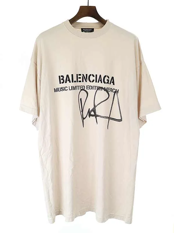 BALENCIAGA バレンシアガ × ルポールチャールズ 21SS 世界300枚限定 オーバーサイズダメージプリントTシャツ