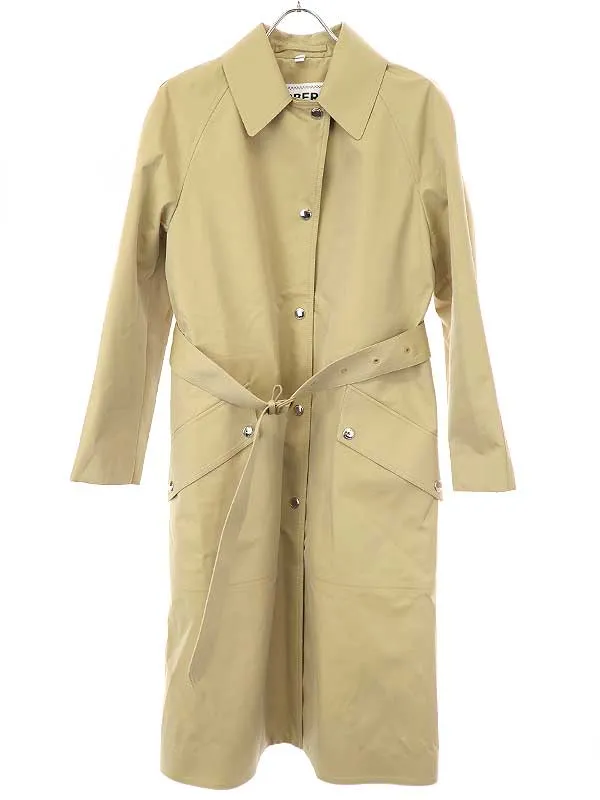 BURBERRY バーバリー コットン ベルテッドロングコート