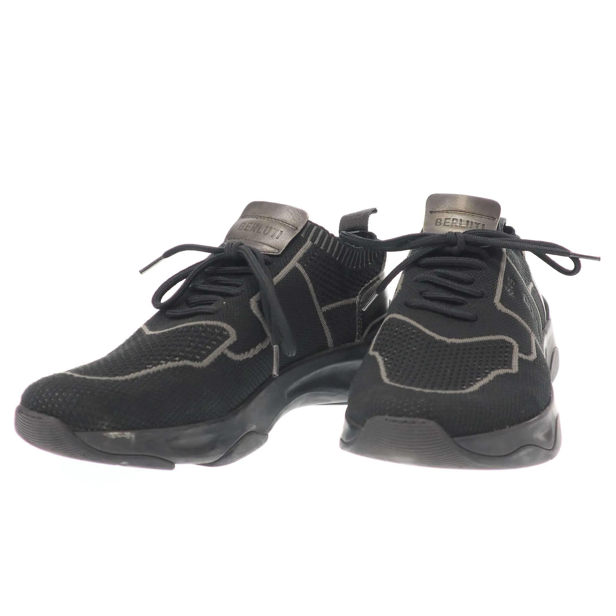 Berluti ベルルッティ SHADOW 1 シャドウ ニット&レザースニーカー