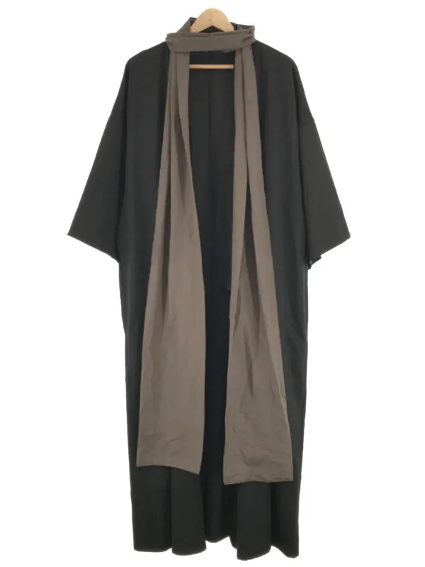 BISHOOL ビシュール ウールノーカラーロングコート
