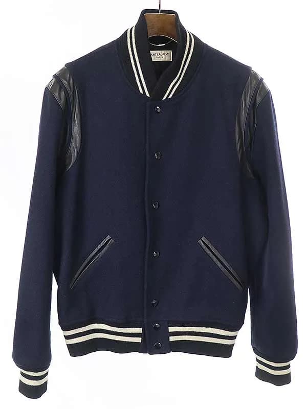 SAINT LAURENT サンローラン パリ 16SS レザートリムテディジャケット