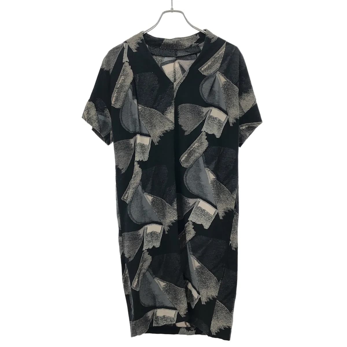 ISSEY MIYAKE ハートイッセイミヤケ ジャガードデザインワンピース