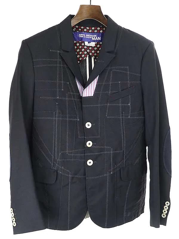 JUNYA WATANABE ジュンヤワタナベ コムデギャルソン マン 16SS 裏地パッチワークウールモヘヤトロジャケット