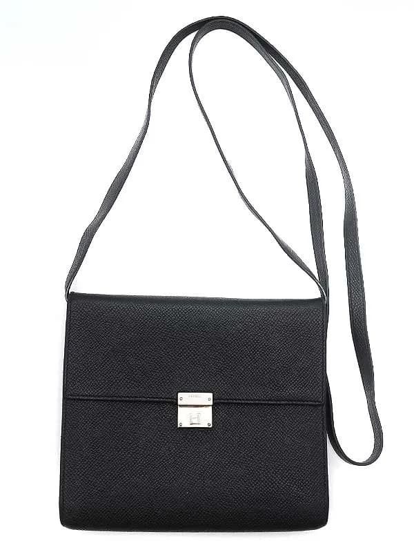 HERMES エルメス C刻印 2018年製 PORTEFEUILLE CLIC 16 クリック レザーショルダーウォレットバッグ