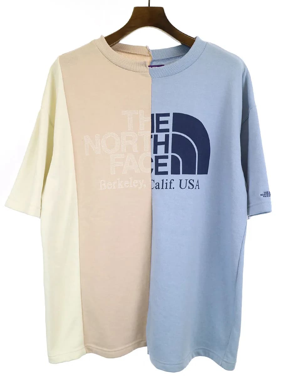 THE NORTH FACE ザ ノースフェイス パープルレーベル アシンメトリーロゴTシャツ