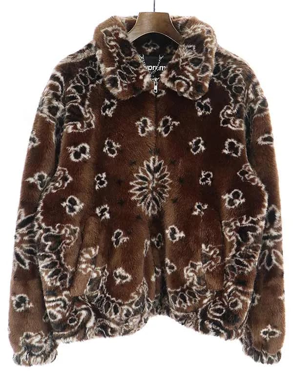 Supreme シュプリーム 21SS Bandana Faux Fur Bomber Jacket フェイクファージャケット