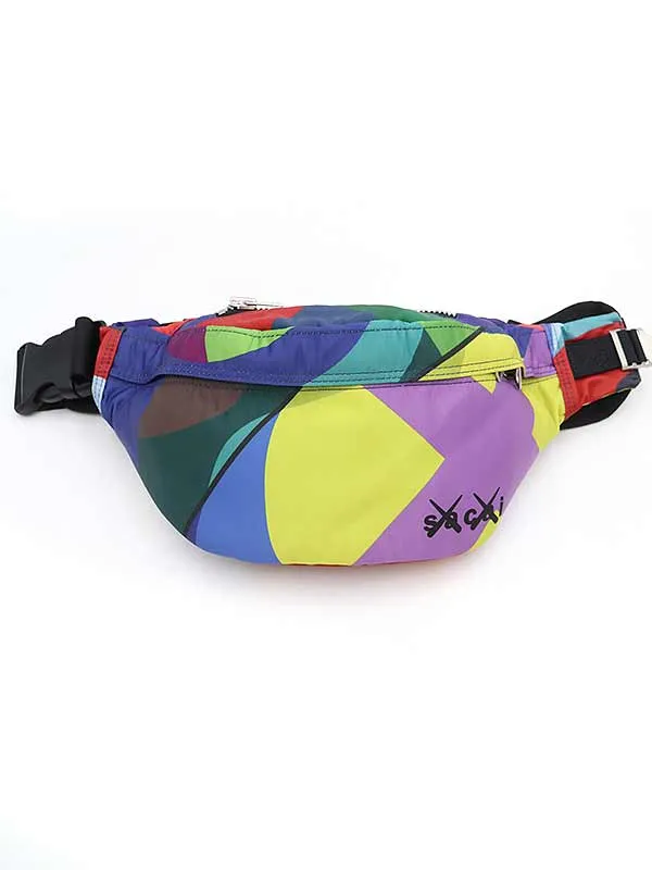 sacai サカイ × カウズ × ポーター 21AW Bum Bag MULTI ナイロンバッグ