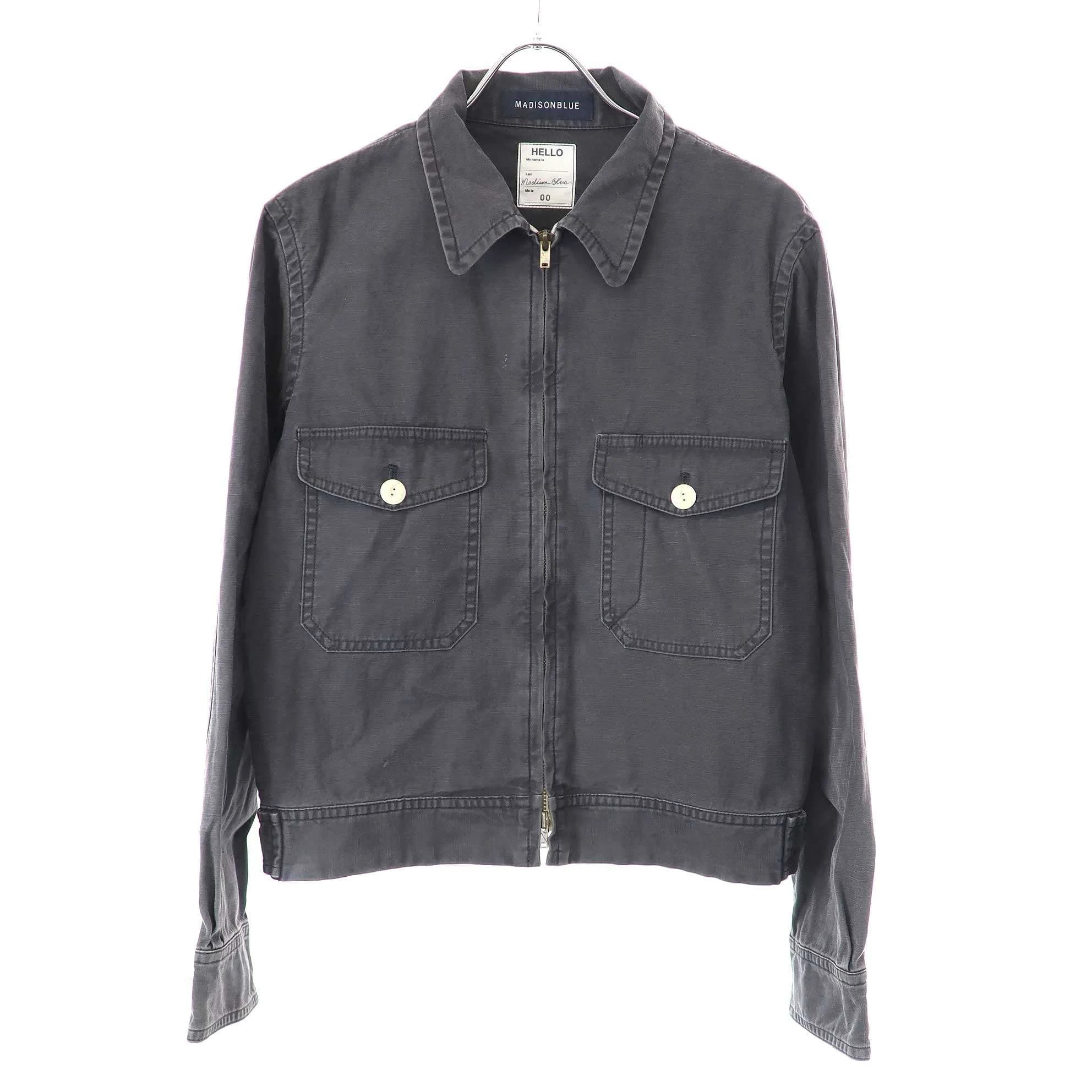 MADISON BLUE マディソンブルー 17SS BACKSATIN BATTLE DRESS JACKET ジップアップジャケット