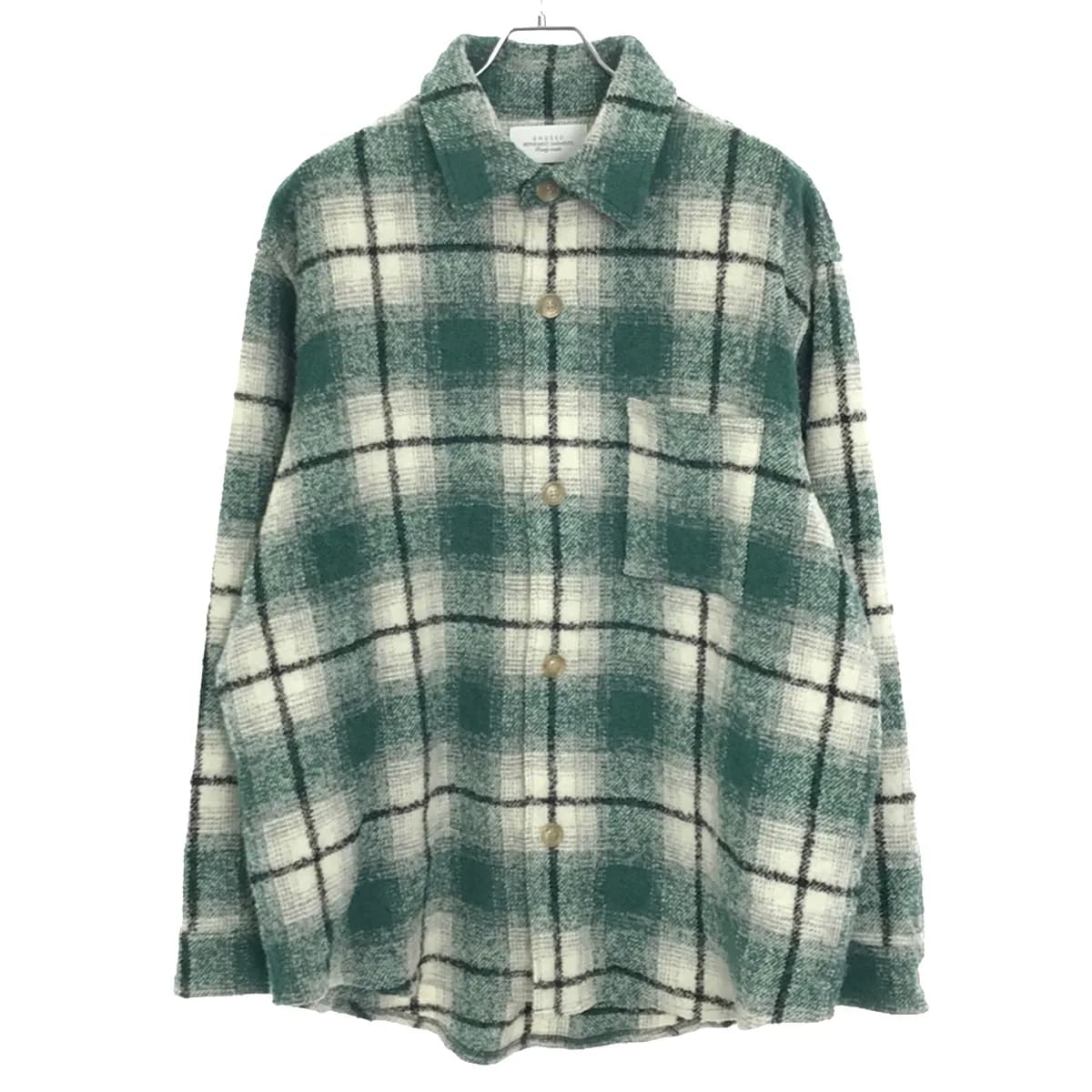 UNUSED アンユーズド 22AW WOOL CHECK SHIRT ウールチェックシャツ