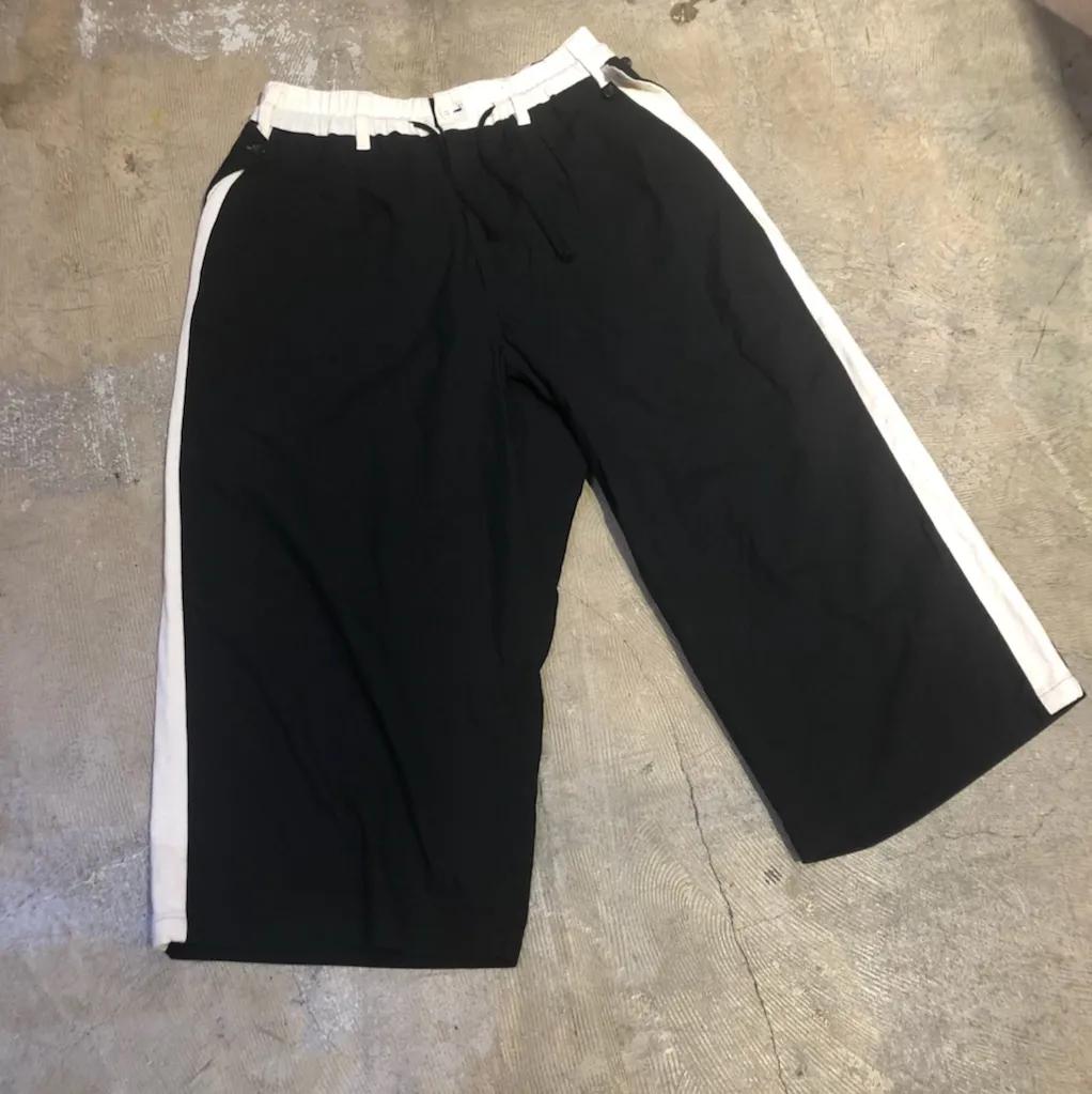 Yohji Yamamoto Yohji Yamamoto POUR HOMME 14SS サイドラインクロップドパンツ