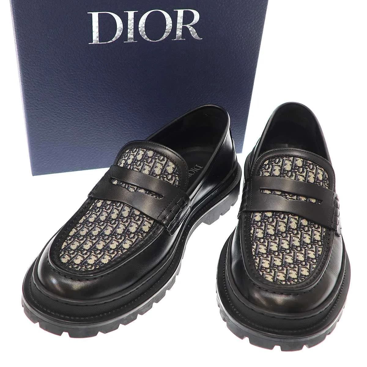 Christian Dior ディオール EXPLORER LOAFER CALF JACQUARD オブリークジャガードローファー 3LO103ZCD96142