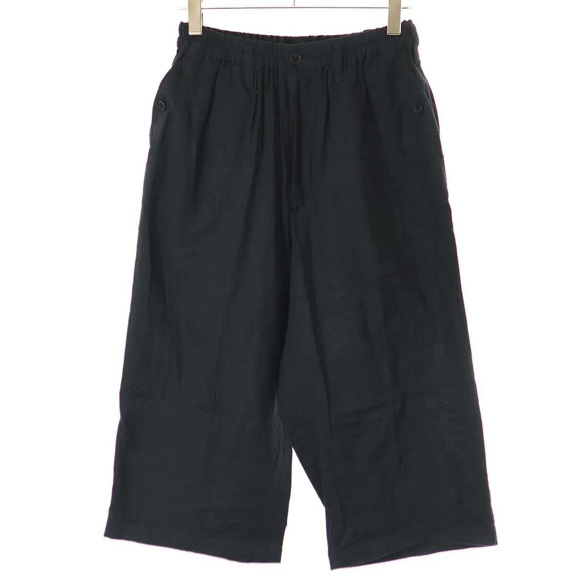 Yohji Yamamoto ヨウジヤマモト プールオム 18SS コットンクロップドイージーパンツ