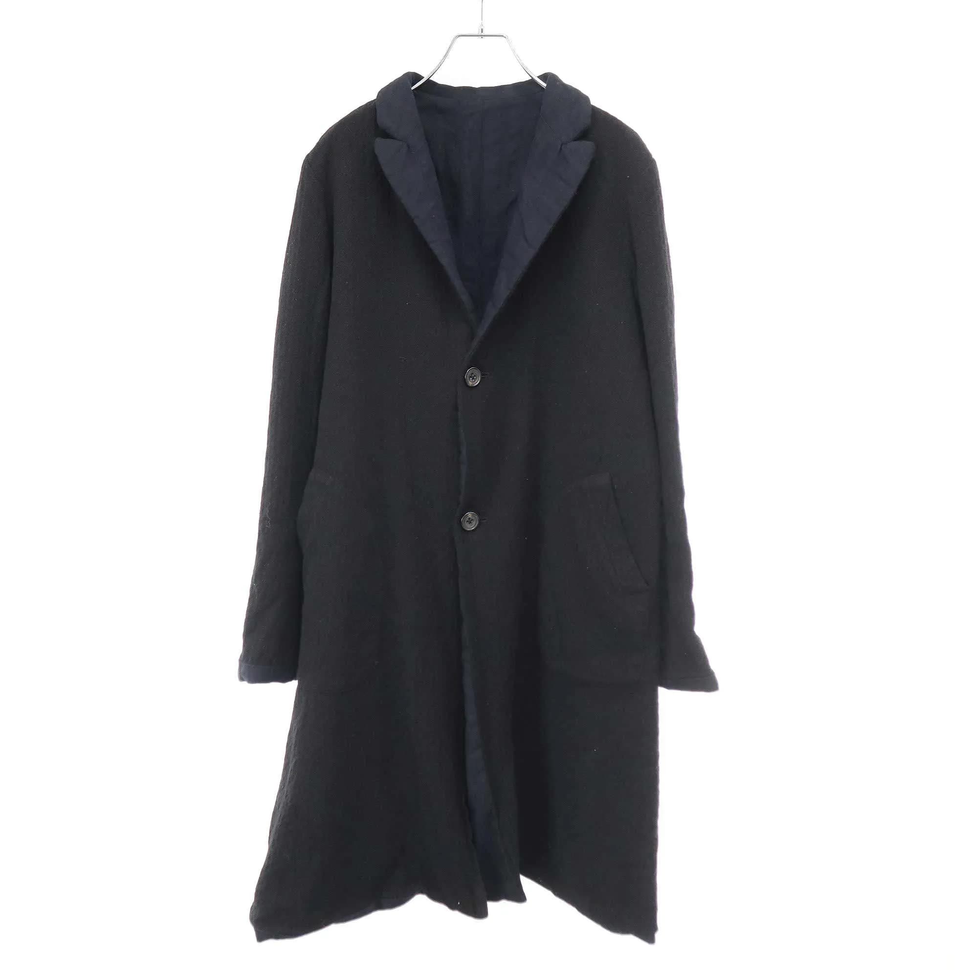 GEOFFREY B.SMALL ジェフリービースモール HAND DYED LUIGI PARISOTTO リバーシブルウールコート DOWC05