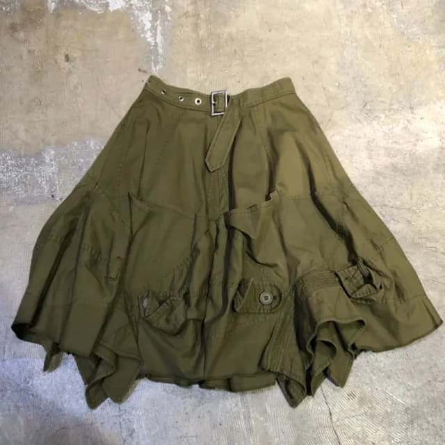 JUNYA WATANABE JUNYA WATANABE 06SS 解体再構築コットンミリタリースカート