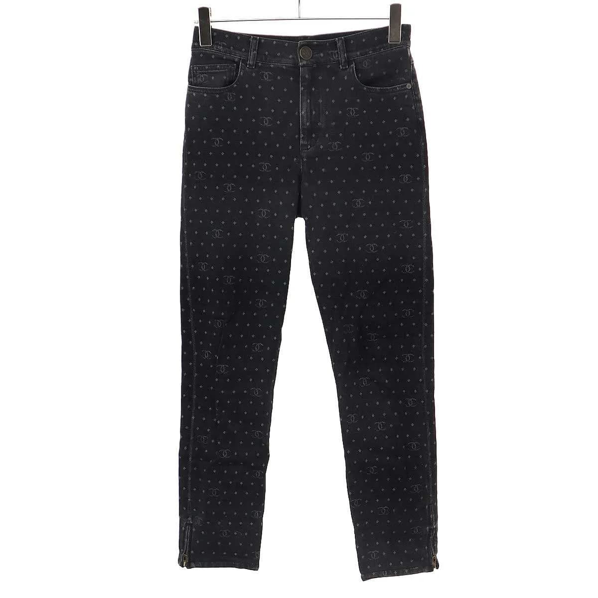CHANEL シャネル 23SS ドットココマークスキニーデニムパンツ P74514V66052