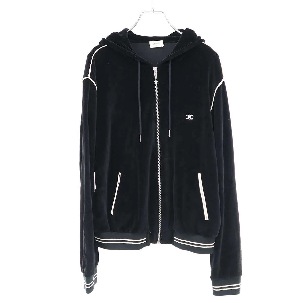 CELINE セリーヌ 20SS トリオンフベロアジップパーカー 2Y143679I
