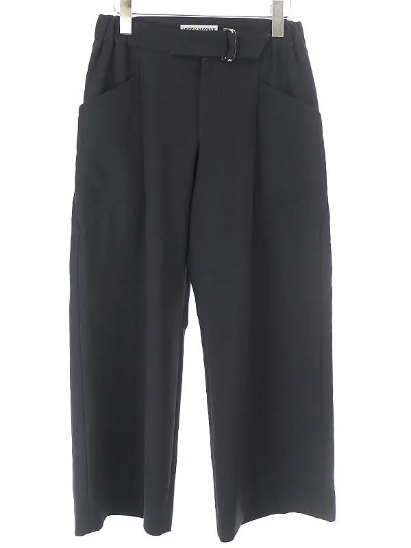 ISSEY MIYAKE イッセイミヤケ 16AW LOOK17 ベルテッドワイドパンツ